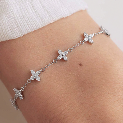 Flower-Glow : Le Bracelet Fleur Blanc